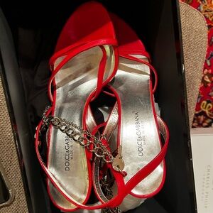 Dolce and Gabbana size 36.5 red heels